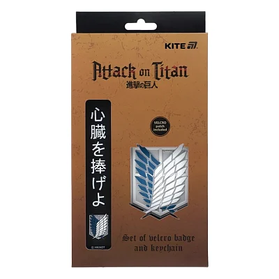 Бейдж Kite набір на липучці та підвіска Attack on Titan (AT25-3010)
