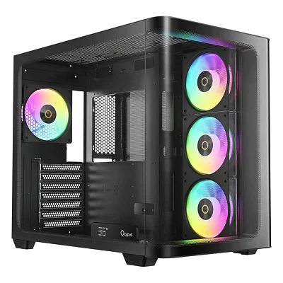 Корпус OCYPUS IOTA C70 BK CURVE ARGB DIGITAL (IOTA-C70-BKD400CD-GL)