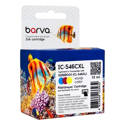 Картридж Barva Canon CL-546 XL (8288B001) 300 c, color (IC-546CXL)