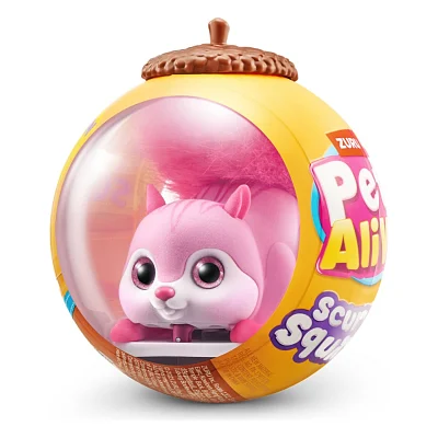 Інтерактивна іграшка Pets & Robo Alive Pets alive S1 Білочка рожевий (9565B)