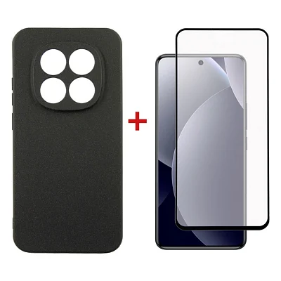 Чохол до мобільного телефона Dengos Carbon + glass Xiaomi Redmi Note 15 Pro 5G Black (DG-KM-186)