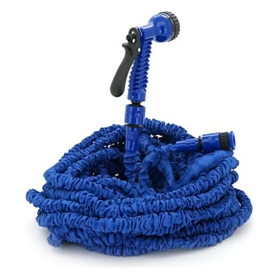 Шланг для поливу Voltronic KY-600B, 20-60м/200ft, + розпилювач, насадка на кран, Blue, Box (KY-600B)