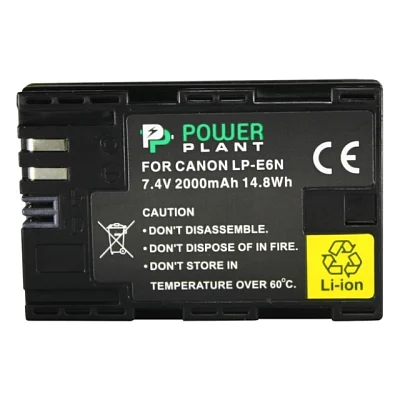 Акумулятор до фото/відео PowerPlant Canon LP-E6N 2000mAh (DV00DV1405)