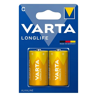 Батарейка Varta C (LR14) Longlife лужна * 2 (04114101422)