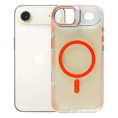 Чохол до мобільного телефона BeCover FIBRA Star Shine MagSafe Apple iPhone 17 Air Orange (715422)