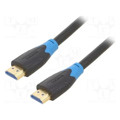Кабель мультимедійний HDMI M to HDMI M 1.0m 4K60Hz black Vention (AAGBF)