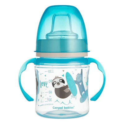 Поїльник-непроливайка Canpol babies EasyStart 120 мл - Sweet Fun синя (35/207_blu)