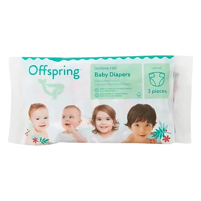 Підгузки Offspring розмір NB, до 4 кг, 3 (DP-OI-FTT-NB3P)