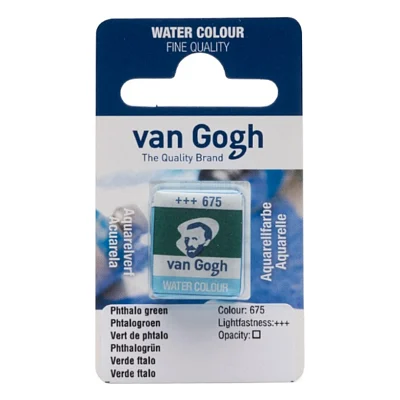 Акварельні фарби Royal Talens Van Gogh (675), Зелений ФЦ, кювета (8712079419516)