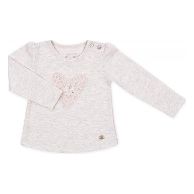 Кофта дитяча Breeze з мереживним серцем (7883-74G-beige)
