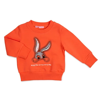 Кофта дитяча First kids із зайчиком (11008-104G-orange)