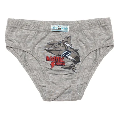 Труси дитячі BiyoKids з акулою (2527-128B-gray)