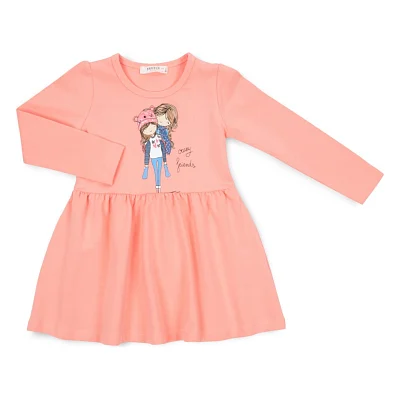 Плаття дитяче Breeze з дівчатками (20852-104G-peach)