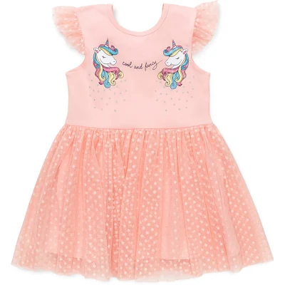 Плаття дитяче POP FASHION з фатиновою спідницею з однорогами (6831-98G-peach)