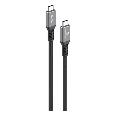 Дата кабель USB-C to USB-C 0.3m USB4 240W 8K60Hz 40Gbps Cablexpert (CCBP-USB4-CMCM240-0.3M)