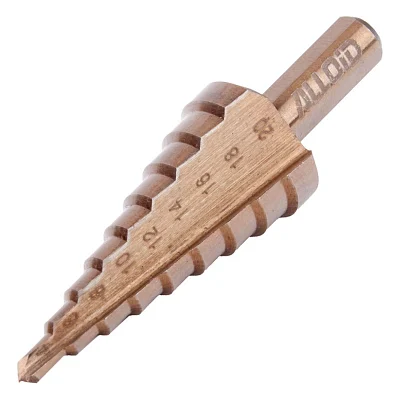 Свердло Alloid Pro, ступеневе, по металу, кобальтове, Р6М5К5, 4–20мм (SD-0420)