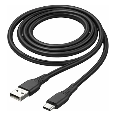 Дата кабель USB 2.0 AM to USB-C 2.0m 3A textured PVC black ColorWay (CW-CBUC095-BK)
