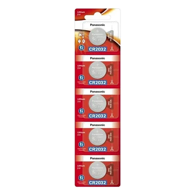 Батарейка CR 2032 Lithium 5pcs Blister Panasonic (CR-2032/5BE)