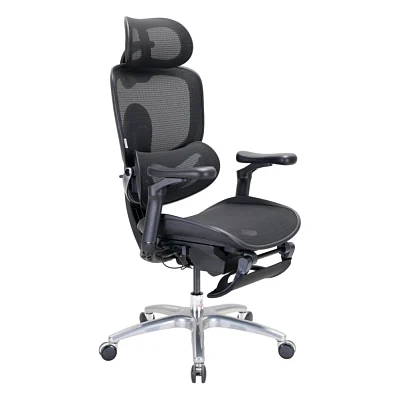 Офісне крісло Sihoo C300 LITE V2, Black, з підставкою для ног (C300-LITE-V2-B101-JT)