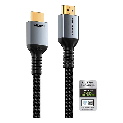 Кабель мультимедійний HDMI M to HDMI M 3.0m V2.1 8K60Hz Cabletime (CA915842)
