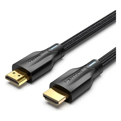 Кабель мультимедійний HDMI M to HDMI M 5.0m 8K60Hz cotton braided black Vention (AAUBJ)