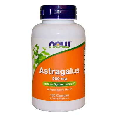 Трави Now Foods Астрагал, Astragalus, 500 мг, 100 капсул (NOW-04605)
