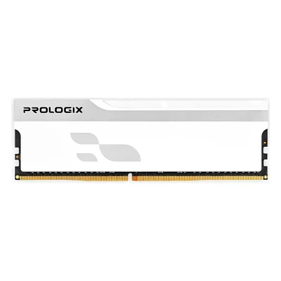 Модуль пам'яті для комп'ютера DDR5 16GB 6000 MHz Onyx White Prologix (PRO16GB6000YW5)