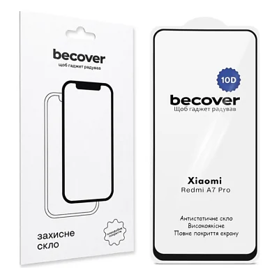 Скло захисне BeCover 10D Xiaomi Redmi A7 Pro Black (716105)