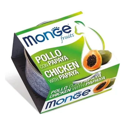 Консерви для котів Monge Wet Adult курка та папая 80 г (8009470013321)