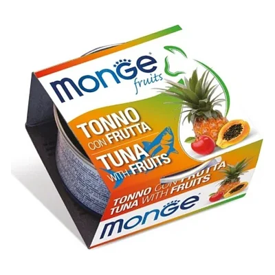 Консерви для котів Monge Wet Adult тунeць з фруктами 80 г (8009470013314)