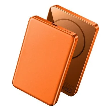 Батарея универсальная WiWU Ultra Thin Magnetic 5000mAh PD20W Orange (Wi-P15)