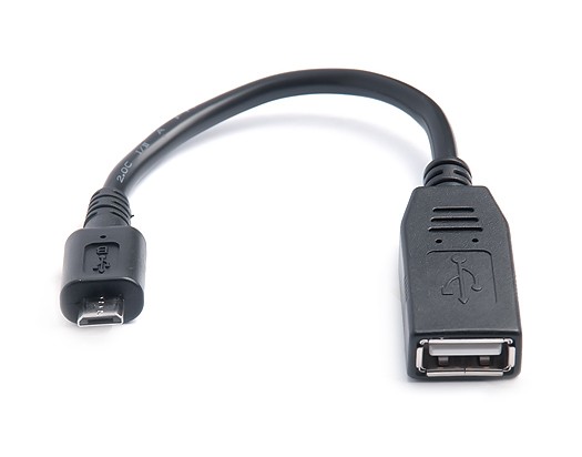 Кабель REAL-EL USB2.0 OTG 0.1M чорний — фото 2