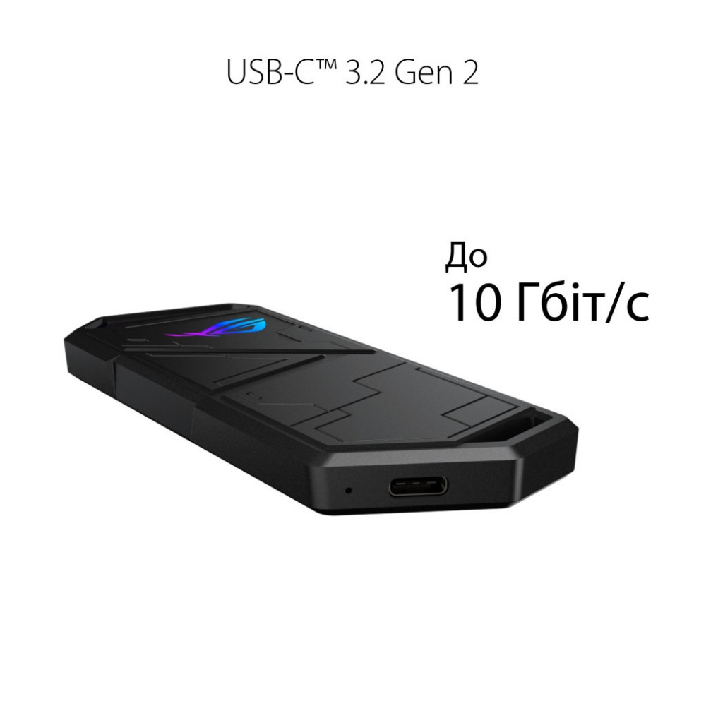 Кишеня зовнішня ASUS SSD M.2 PCIe NVMe STRIX ARION ESD-S1C/BLK/G/AS USB 3.1 Gen2 (ESD-S1C/BLK/G/AS) — фото 2