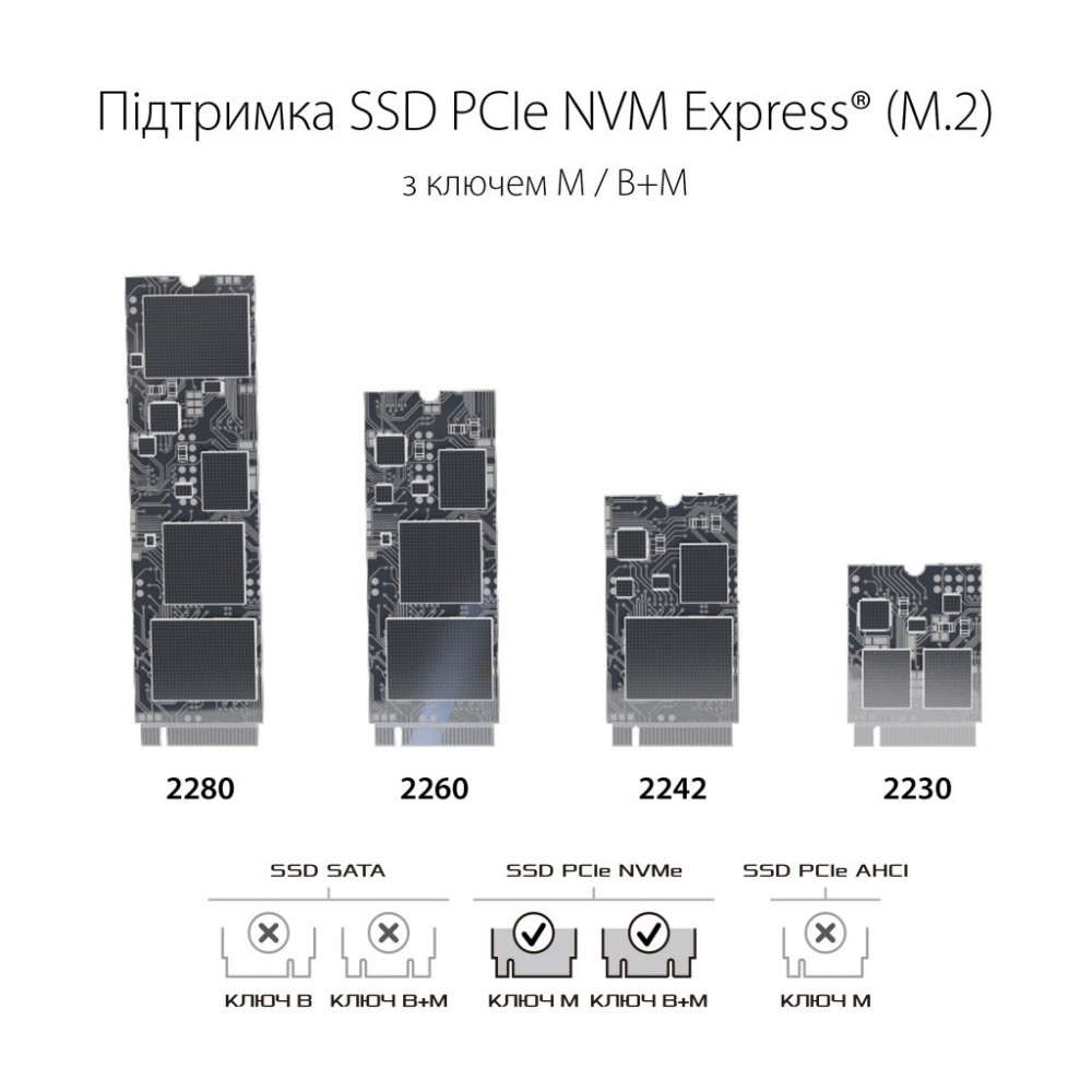 Кишеня зовнішня ASUS SSD M.2 PCIe NVMe STRIX ARION ESD-S1C/BLK/G/AS USB 3.1 Gen2 (ESD-S1C/BLK/G/AS) — фото 4