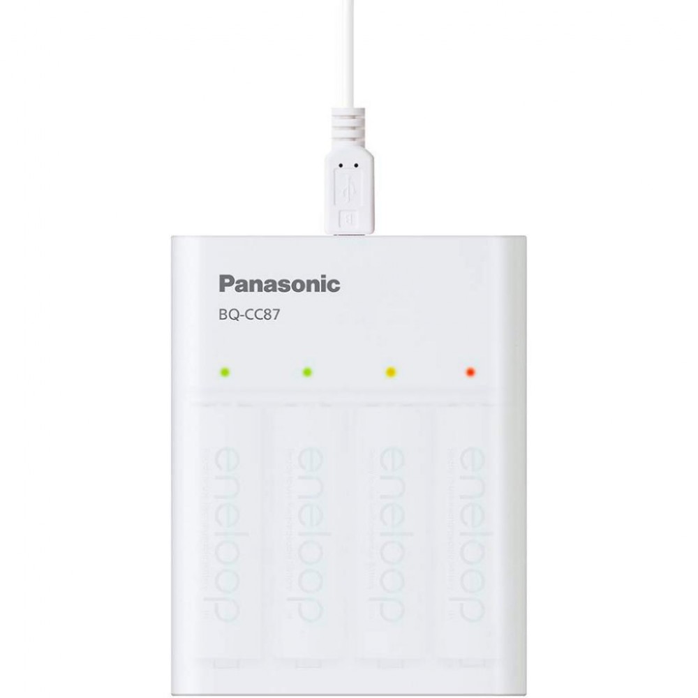 Зарядний пристрій для акумуляторів Panasonic USB in/out з функцією Power Bank (BQ-CC87USB) — фото 3