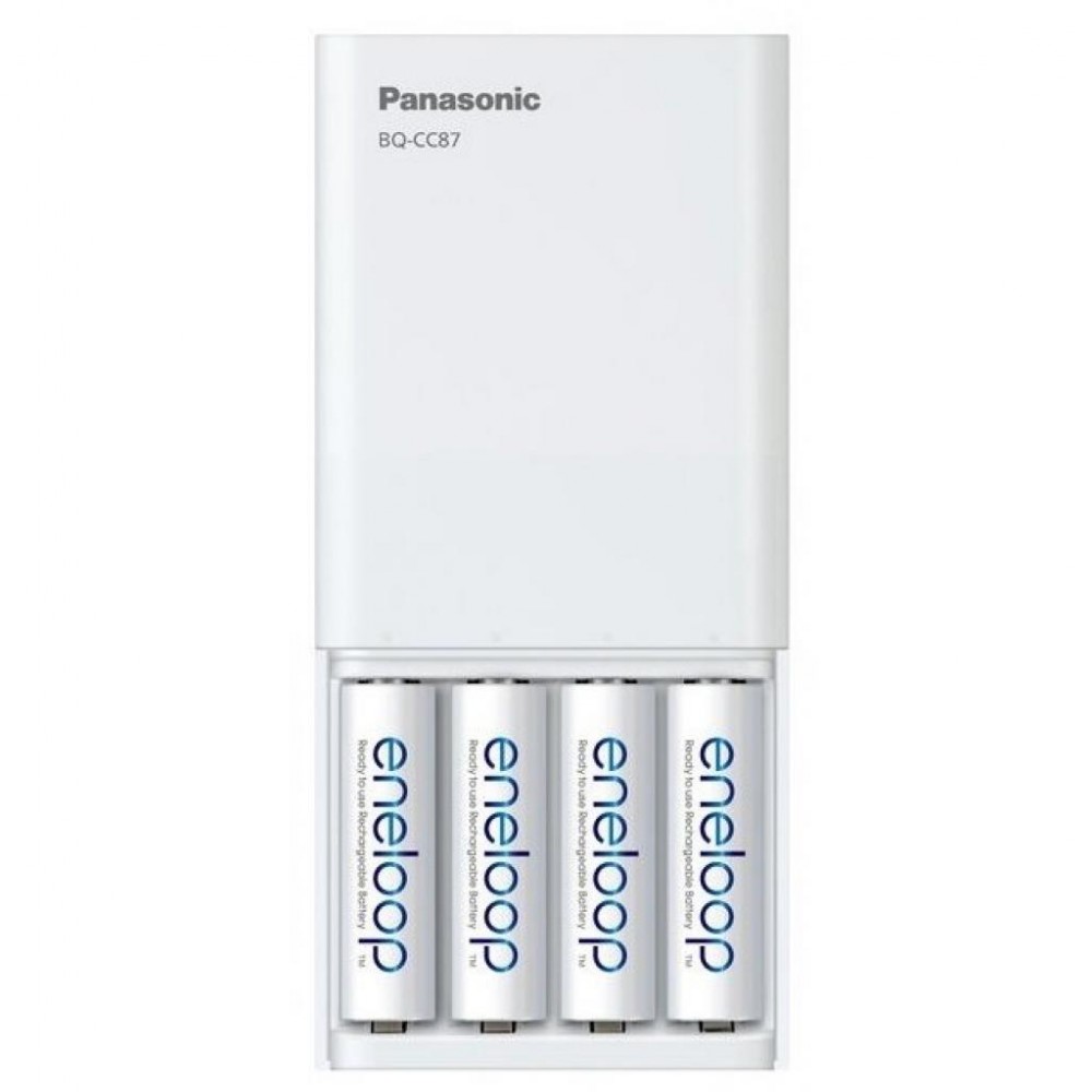 Зарядний пристрій для акумуляторів Panasonic USB in/out з функцією Power Bank (BQ-CC87USB) — фото 5