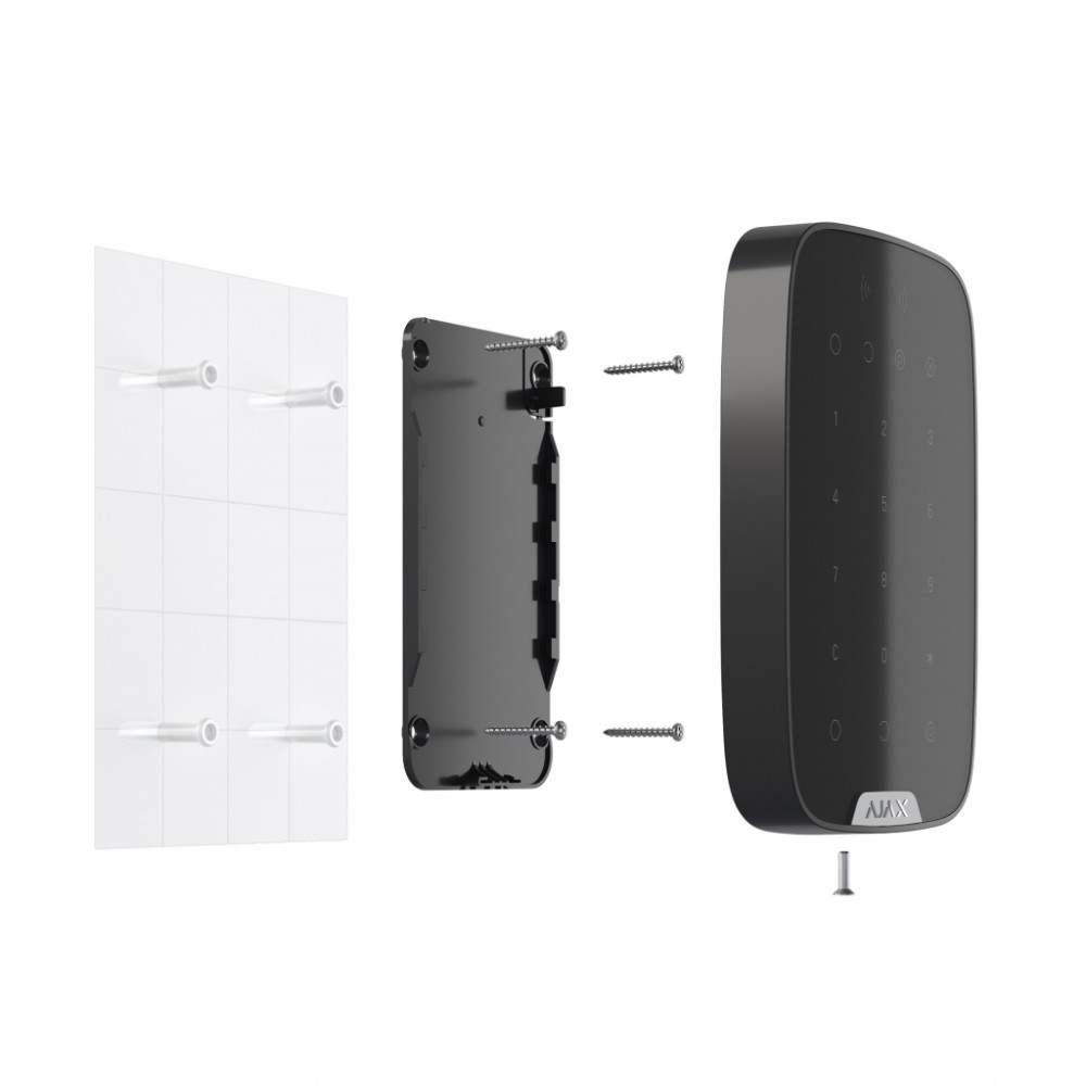 Клавіатура до охоронної системи Ajax KeyPad Plus Black (000023069) — фото 4