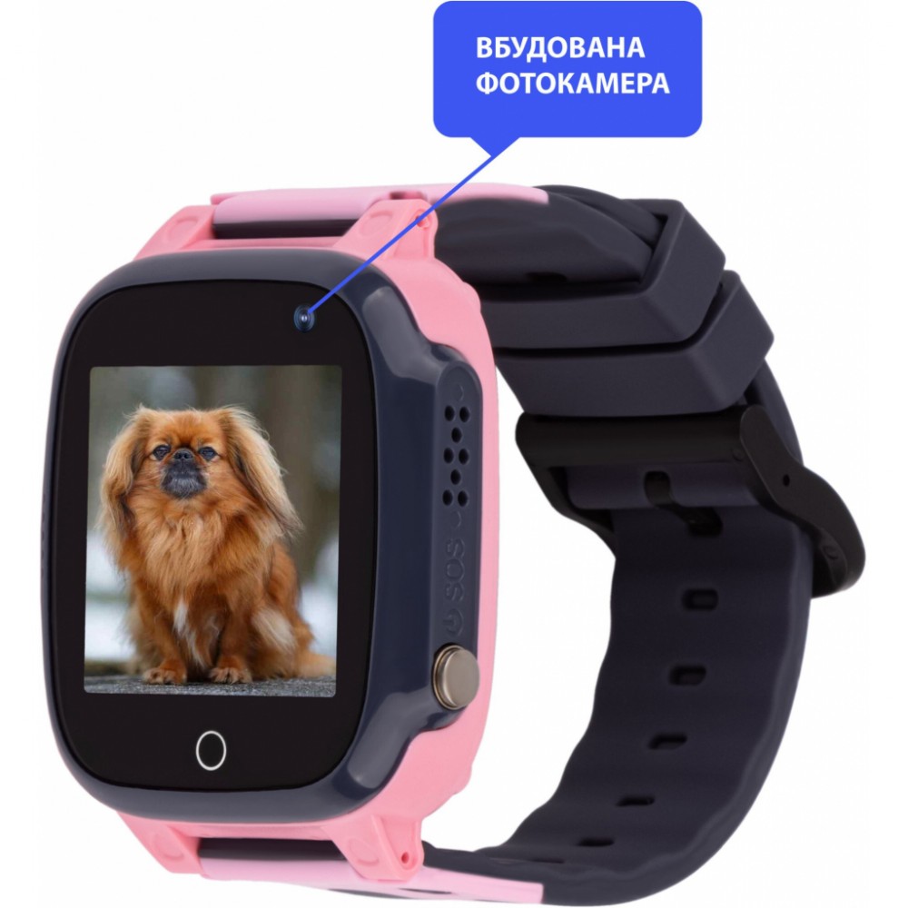 Смарт-годинник Amigo GO008 MILKY GPS WIFI Pink (873293) — фото 3