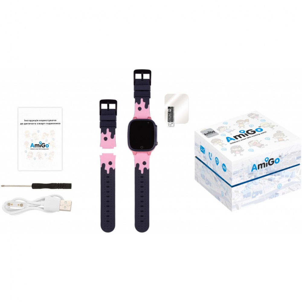 Смарт-годинник Amigo GO008 MILKY GPS WIFI Pink (873293) — фото 8