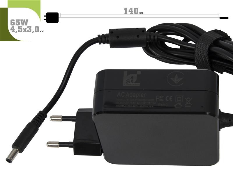 Блок живлення 1StCharger для ноутбука Dell 19.5V 65W 3.34A 4.5х3.0мм Wall Mount (WM1ST19.5V65W4530D) — фото 2