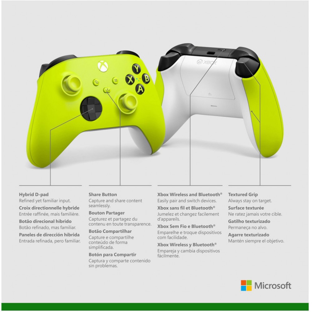 Геймпад Microsoft Xbox Series X | S Wireless Controller Electric Volt (QAU-00022) — фото 9