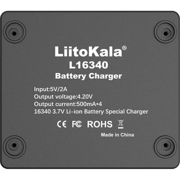 Зарядне пристрій LiitoKala Lii-16340 для Li-Ion акумуляторів 5V 2A — фото 3