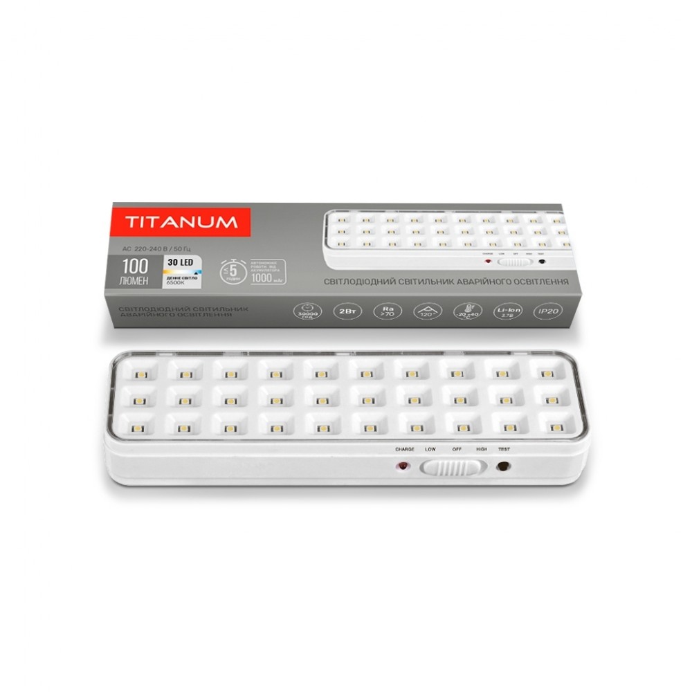 Світильник TITANUM LED аварійний 30 LED 6500K (TL-EM1106) — фото 3