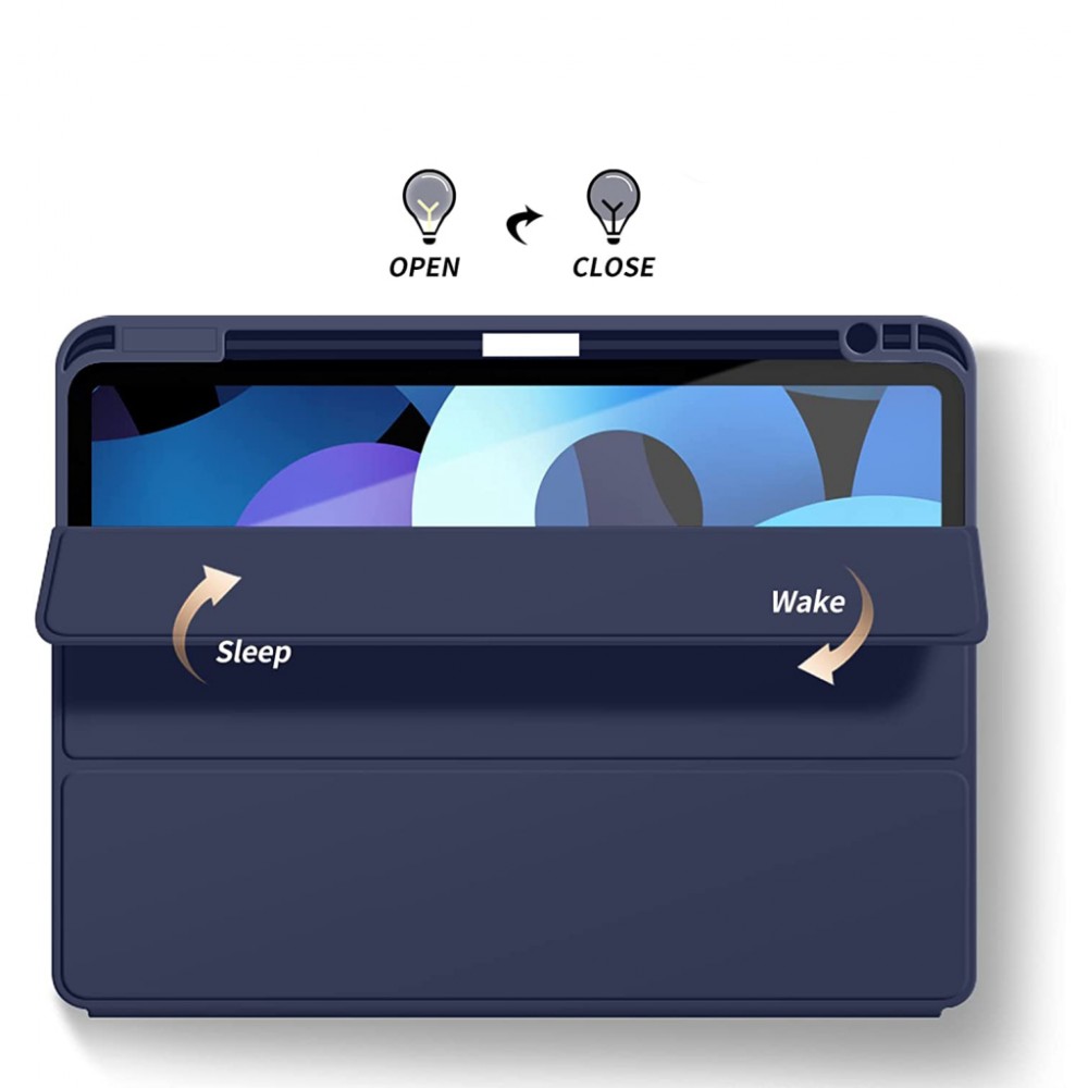 Чохол до планшета BeCover Tri Fold Soft TPU mount Apple Pencil Apple iPad 10.2 2019/2020/2021 Deep Blue (708456) — фото 3