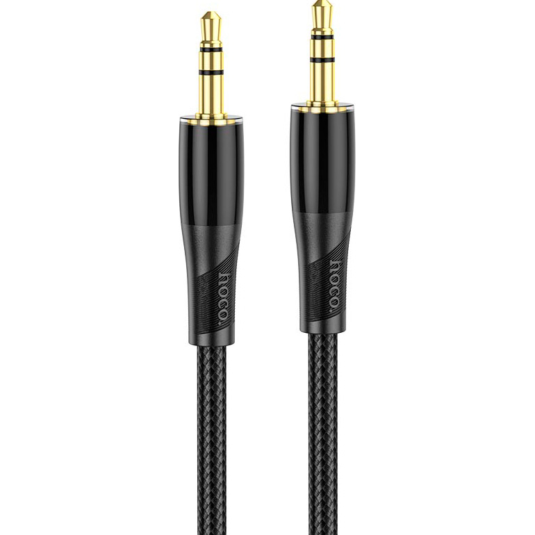 Кабель мультимедійний HOCO UPA25 Transparent Discovery Edition AUX Audio Cable mini-jack 3.5 мм 1м Black (6931474791139)