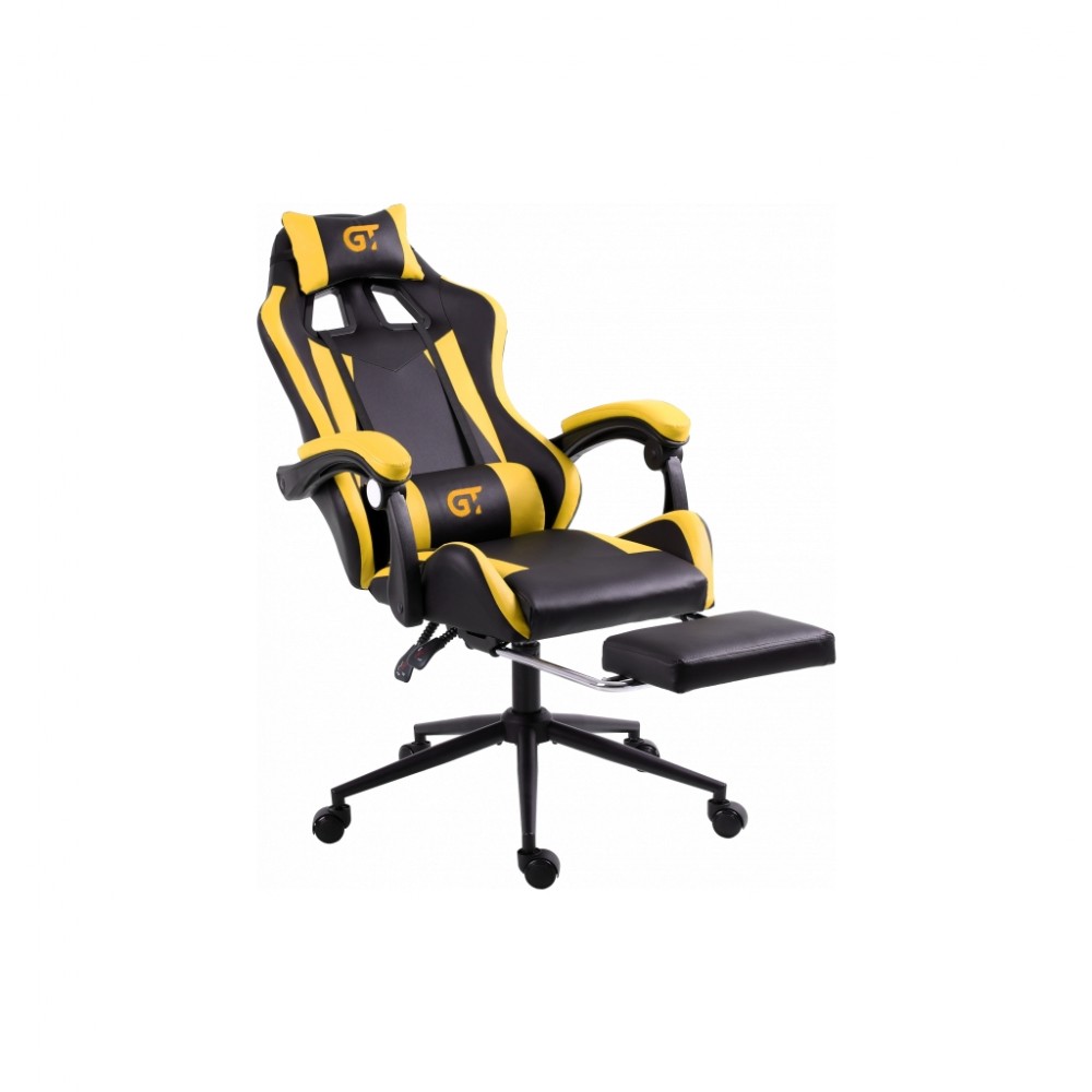 Крісло ігрове GT Racer X-2323 Black/Yellow — фото 4