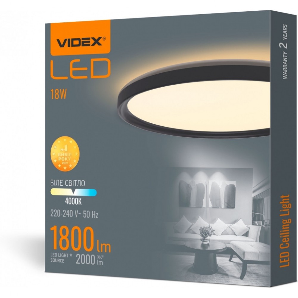 Світильник Videx DL3R 18W 4000K (VL-DL3R-184B) — фото 5