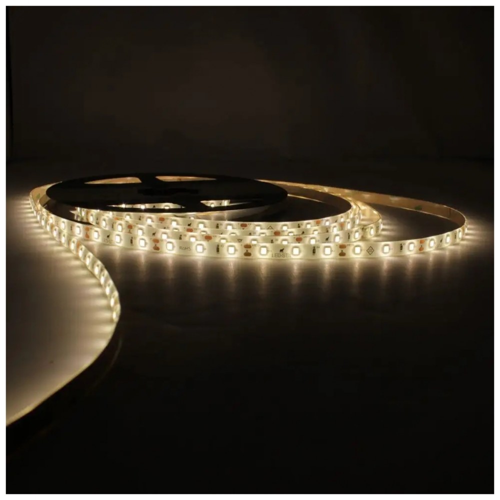 Світлодіодна стрічка LED-STIL 3000K 4,8 Вт/м 2835 60 діодів IP65 12 Вольт 400 lm (DFN2835-60A3-IP65) — фото 3