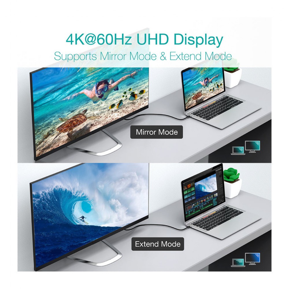 Кабель USB-С to USB-С 2.0m 100W 4K60Hz USB3.1 GEN2 Choetech (XCC-1007-V2-BK) — фото 3