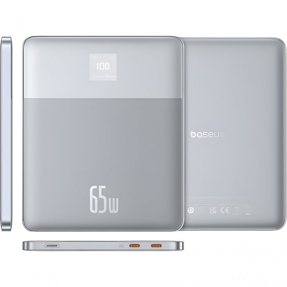 Батарея універсальна Baseus Blade2 Ultra 12000mAh 65W Galaxy Silver (PPBLD2-65/P10063800S12-00) — фото 2